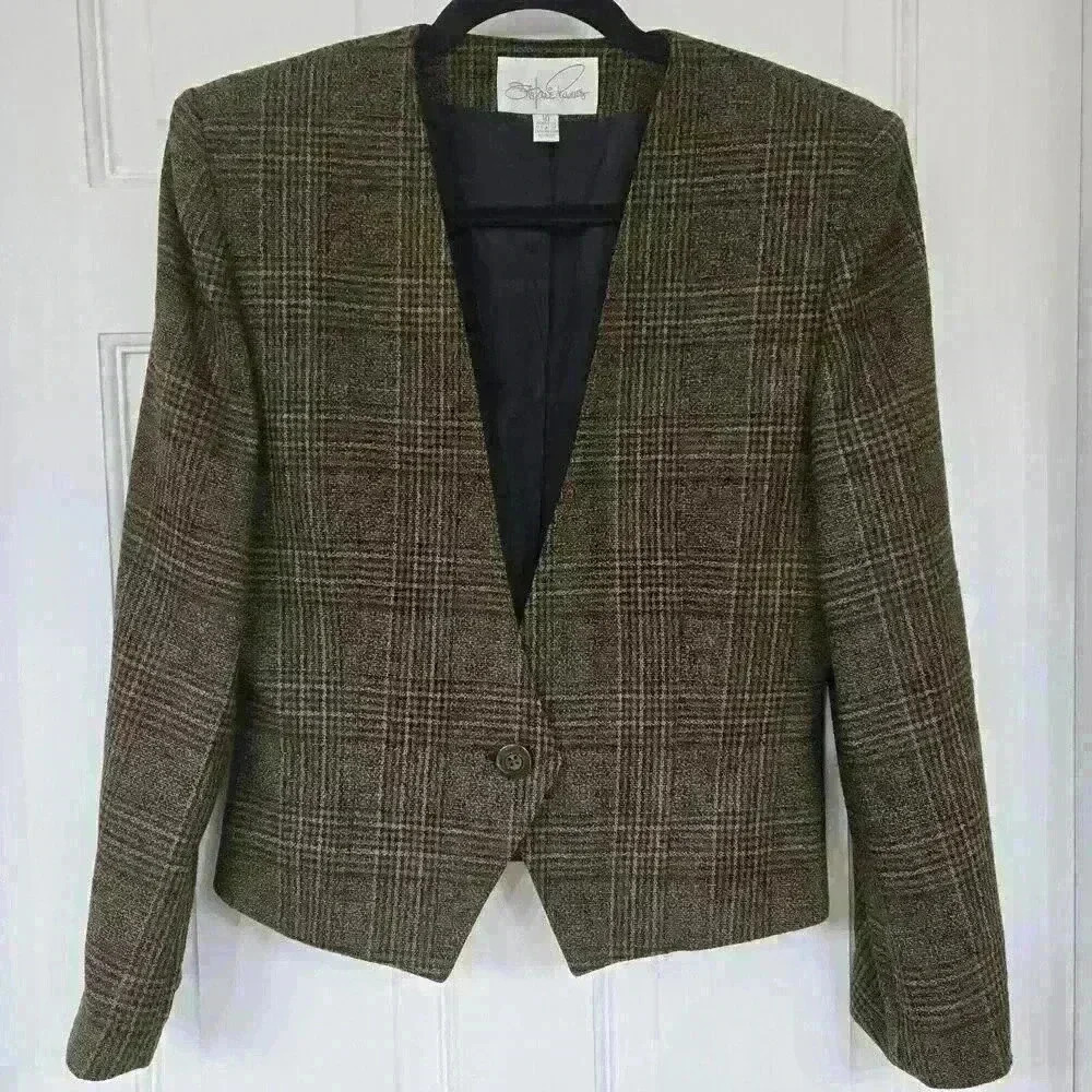 Stephanie Powers Vintage  Set Blazer, Size 10,Skirt Size 12 - Picture 5 of 8